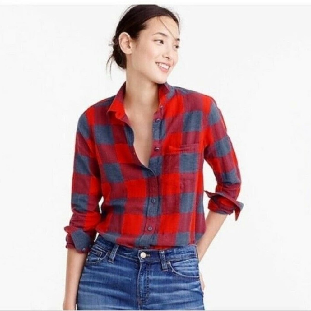 Buffalo Plaid Button Up Long Sleeve
